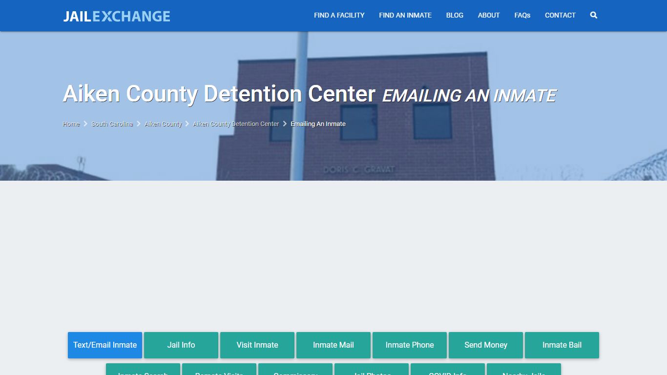 Aiken County Detention Center Emailing An Inmate - JAIL EXCHANGE